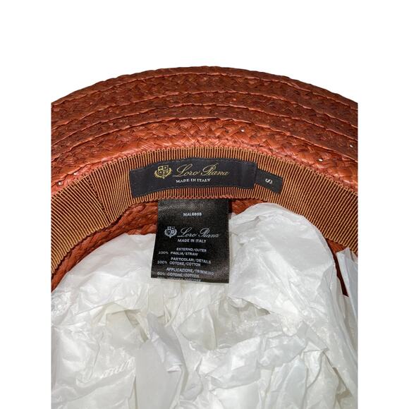 Loro Piana Braided Tan Ofelia Sun Hat Size S